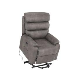 Recliner Chair Electric Lift  Armchair Lounge Sofa Grey USB Charge