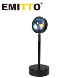 USB Rainbow Sunset Projection Lamp LED Modern Night Light Decor