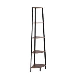 5 Tier Corner Shelf Industrial Ladder Wooden Storage Display Rack