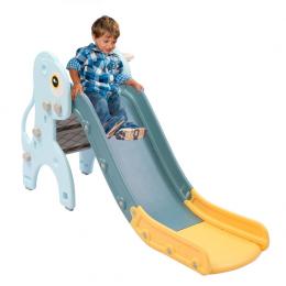 Kids Slide 135cm Long Activity Center Toddlers Play Blue
