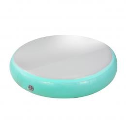 1m Air Track Spot Round Inflatable Gymnastics Tumbling Mat Green