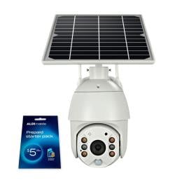Wireless Solar Security 4G IP Camera CCTV Built-in Battery Aldi Sim