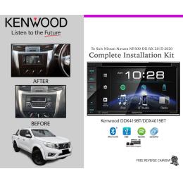Kenwood DDX419BT Nissan Navara NP300 DX RX 2015-2020 Stereo Upgrade