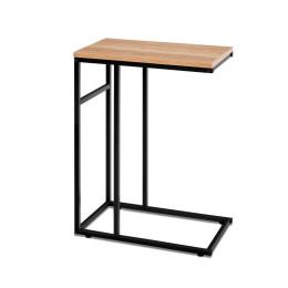 Coffee Side Table Laptop Desk Bedside End Tables Wooden Metal Frame
