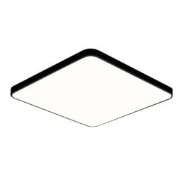 Ultra-Thin LED Ceiling Down Light Surface Mount Black 36W 50cm x 50cm x 5cm