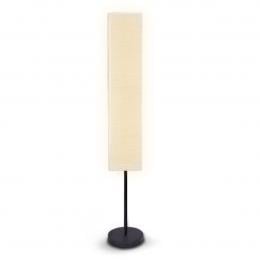 Sarantino Metal Floor Lamp White Paper Wrinkle Shade Light Stand