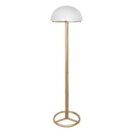 Metal Floor Lamp with White Acrylic Shade by Sarantino