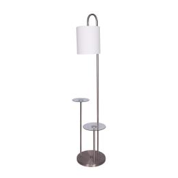 Sarantino 2-Shelf Metal Floor Lamp