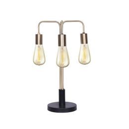 Sarantino 3-Light Industrial Table Lamp