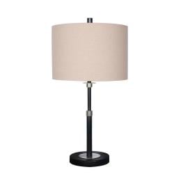 Sarantino Metal Table Lamp with Cream Drum Shade