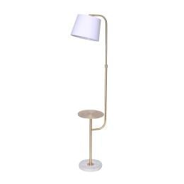Sarantino Metal End Table Floor Lamp