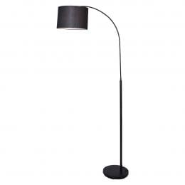 Sarantino Metal Arc Arm Floor Lamp Shade Light Black