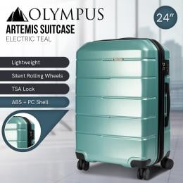 Olympus Artemis 24in Hard Shell Suitcase ABS+PC Electric Teal