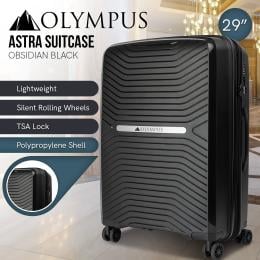 Olympus  Astra 29in Lightweight Hard Shell Suitcase - Obsidian Black
