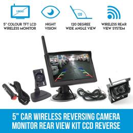 5In Car Wireless Reversing Camera Monitor Rear View Kit