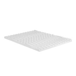 Bedding Memory Foam Mattress Topper 7-zone Airflow Pad 8cm King White