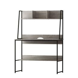 Computer Desk Office Desks Study Table Grey Bookshelf Storage