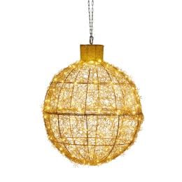 Christabelle Christmas Display Bauble with Gold Lights- Indoor/Outdoor - 50cm