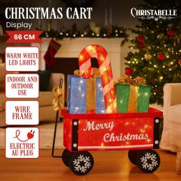 Christabelle Christmas Cart Display Warm White LED Lights Festive Decoration