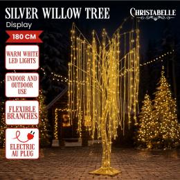 Christabelle Silver Willow 180cm Christmas Tree with LED Lights
