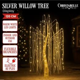 Christabelle Silver Willow 120cm Christmas Tree with LED Lights