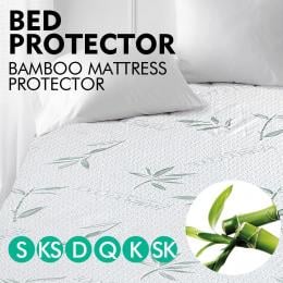 DreamZ Fully Fitted Waterproof  Bamboo Mattress Protector King Size