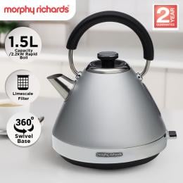 Morphy Richards 1.5L Venture Pyramid Kettle - Steel Grey