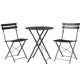 Outdoor Setting Table And Chairs Folding Patio Furniture Bistro Set