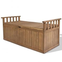 Outdoor Storage Box Wooden Garden Bench 128.5cm Toy Sheds XL