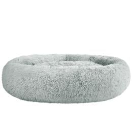 Pet Bed Dog Cat Calming Bed Extra Large 110cm Light Grey Washable