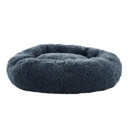 Pet Bed Dog Cat Calming Bed Large 90cm Dark Grey Comfy Cave Washable