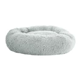 Pet Bed Dog Cat Calming Bed Large 90cm Light Grey Comfy Cave Washable