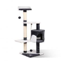 112cm Cat Scratcher Pole - White and Grey