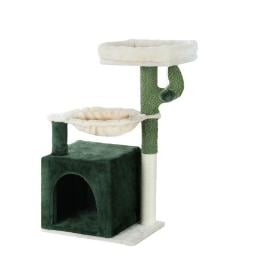 Cat Tree Tower Scratching Post Wood Condo Bed Toys House 78cm