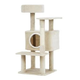 Cat Tree Tower Scratching Post Wood Condo House Bed Trees 90cm