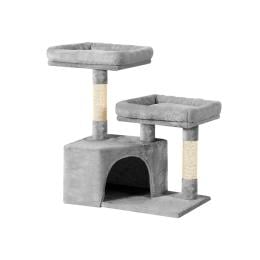 Cat Tree Tower Scratching Post Wood Condo House Bed Trees 69cm