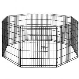 2X 8 Panel Pet Dog Playpen Puppy Cage Enclosure Fence Play Pen