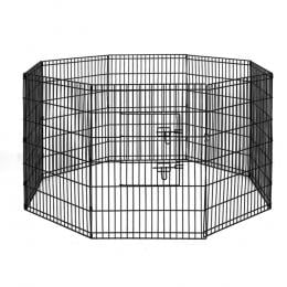 2X 8 Panel Pet Dog Playpen Puppy Cage Enclosure Fence Play Pen Size 36