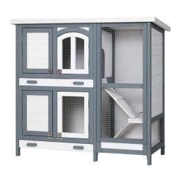 Rabbit Hutch Large Chicken Coop Wooden House Cage Pet Bunny Guinea Pig