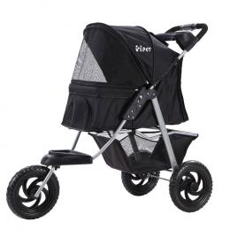 Pet Stroller Dog Carrier Foldable Pram Large Black