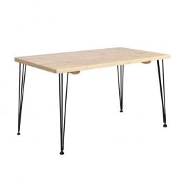 Dining Table 4 Seater Tables Wood Industrial Scandinavian Timber Metal