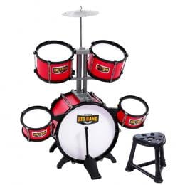 Kids 7 Drum Set Junior Drums Kit Musical  Toys Childrens Mini Big Band
