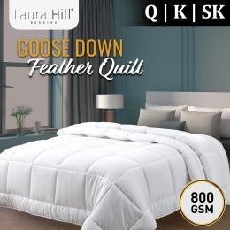 Laura Hill 800GSM Goose Down Feather Comforter Doona
