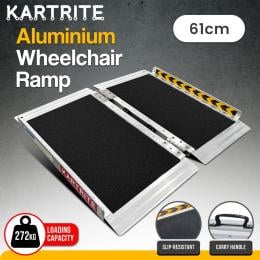 Kartrite Folding Aluminium Wheelchair Ramp 2FT Portable Mobility Access Ramp