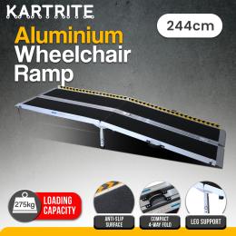 Kartrite Aluminium Wheelchair Ramp with Leg Support - 8ft