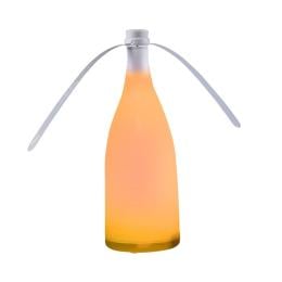 LED Repellent Fly Fan Indoor Outdoor Chemical Safe Trap Green Orange