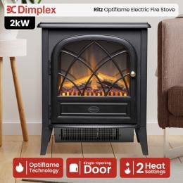 Dimplex 2kW Ritz Optiflame Portable Electric Fire Stove