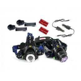 Raylight 2x Headlight Led Torch Cree Xm-l T6 Zoomable Headlamp