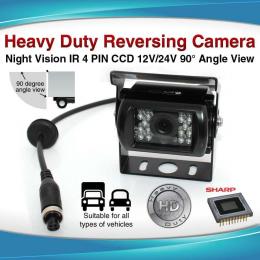 Elinz 4pin 20m Heavy Duty 12/ 24v Ccd  Reverse Reversing Camera