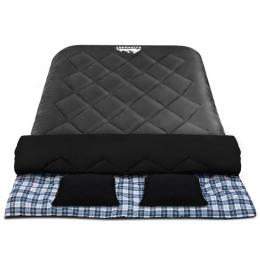 Sleeping Bag Bags Double Camping Hiking -10deg C to 15deg C Tent